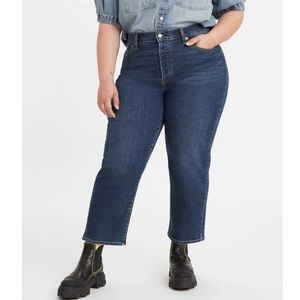 Levi’s High Rise Wedgie Straight Jeans Plus 20W Stretch Ankle Length NWT